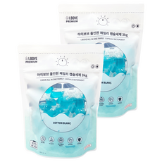 ibove 優質Cotton Blanc多效合一家庭膠囊洗衣精, 45件, 2個