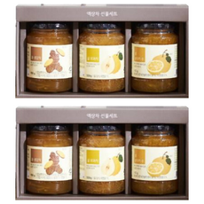 올가홀푸드 액상 차 3종 선물세트, 유자차 550g + 생강차 550g + 모과차 550g, 2세트