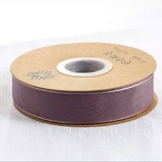 GILGRI 歐根紗禮物包裝緞帶 2.5cm, 02 深紫色, 1個, 45m