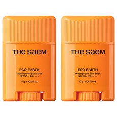 더샘 에코 어스 워터프루프 선 스틱 SPF50+ PA++++, 17g, 2개