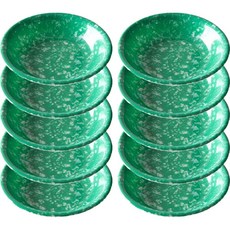 復古小菜盤 2號, 10個, 艾草綠