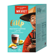 MR.VIET 榴槤椰子即溶咖啡粉 (17g x 12條) 越南風味即溶咖啡, 1盒