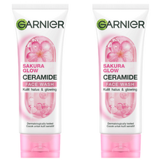 GARNIeR 卡尼爾 SAKURA GLOW 洗面乳, 100ml, 2條