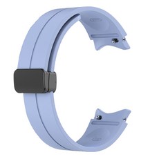 JUPAZIP D型扣矽膠運動錶帶 20mm, 薰衣草灰