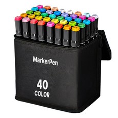 다다 디자인 드로잉 마커펜 천케이스, 40색, 1세트