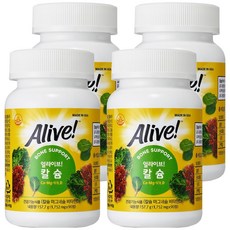 Alive 鈣鎂維生素D補充膠囊, 90顆, 4個