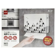 UdiLife 優的生活大師 抽取式擦手紙巾架, 附120抽擦手紙巾, 免釘免鑽, 快速安裝, SGS檢驗合格, H3849, 1個