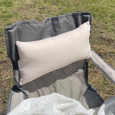 몽트노블 의자 차박 여행용 목쿠션 힐링 캠핑 베개, 아이보리, 1개