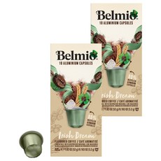 Belmio Nespresso咖啡機適用Irish Dream膠囊咖啡, 5.2g, 10顆, 2盒