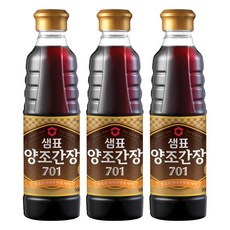 샘표 양조간장 701, 500ml, 3개