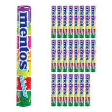 mentos 曼陀珠 彩虹曼陀珠 綜合水果口味, 37.5g, 24條