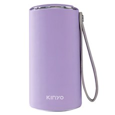 Kinyo 智能溫控充電暖暖寶 附布袋 + Type-C充電線 53 x 32 x 102mm 225g, HDW-6885, 紫色
