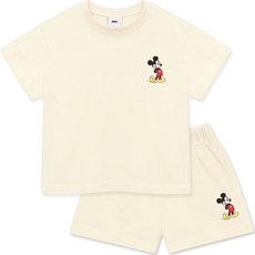 Little rabbit 兒童夏季D短袖Kkomi米奇上下套裝