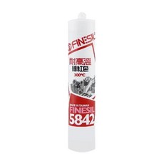 FINESIL 耐高溫矽利康 5842 磚紅色 耐300°C 高溫, 1罐