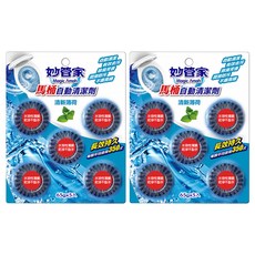 Magic Amah 妙管家 馬桶自動清潔劑 清新薄荷 5入, 325g, 2組