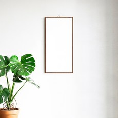 S&Design Simply 壁掛鏡 30 x 60 cm, 棕色
