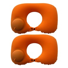 코지웰 여행용 휴대용 커플 캠핑 에어 목베개 TR0002 2p