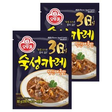 OTTOGI 不倒翁 3分鐘熟成咖哩粉 微辣口味, 80g, 2個