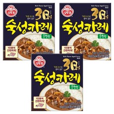 오뚜기 3일 숙성카레 고형 순한맛, 100g, 3개