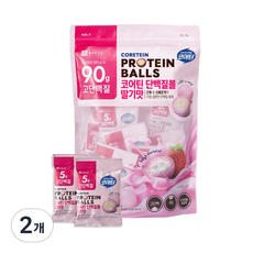 Coretin 蛋白巧克力球 草莓口味 18包入, 360g, 2個