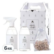 줌 리얼 100% 편백수 피톤치드세트 본품500ml+리필500ml+편백큐브, 6세트