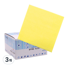 블루웨일 빨아쓰는 항균행주 옐로우, 50개입, 3개