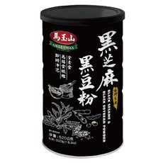 馬玉山 黑芝麻黑豆粉 全素食纖維 即時沖泡, 520g, 1罐