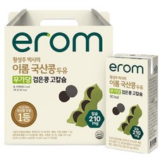 erom 黃聖周博士的國產非糖黑豆高鈣豆漿, 16個, 190ml