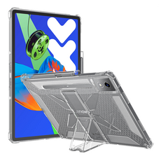 KANTAM Lenovo AirGuard X 支架平板保護殼, 透明, 1個