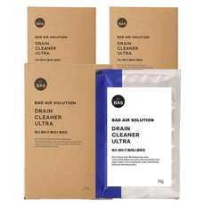 BAS 배수구 클리너 울트라 4p, 120g, 3개