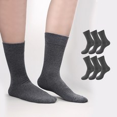 컬러매치 남성용 베이직 비즈니스 긴목양말 6켤레 세트