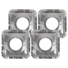 燃氣灶防油墊 方形 鋁箔 4件組, 23 x 23cm, 1組