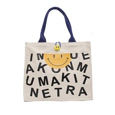 스마일 유니크 알파벳 데일리 에코백