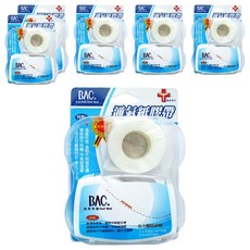 BAC 倍爾康 通氣紙膠帶 1.0吋組 透氣舒適、黏性適中、不留殘膠 居家護理必備, 6卡, 白色