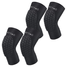 52 MAYTWO 蜂巢護膝, 黑色, 4個