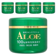 ALOINS 雅洛茵斯 蘆薈護膚霜 添加蘆薈保水成份 深層滲透 減緩肌膚乾燥 使肌膚水潤保水 加量版, 200g, 5個