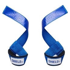 Shield New Power Lifting健身綁帶 左右穿戴組, 1雙, Neon blue
