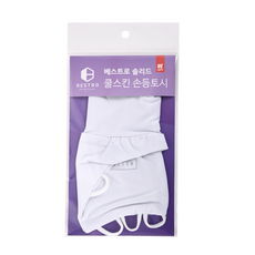 Bestro COOLSKIN 素色防紫外線右手專用手背套, 白色, 1個