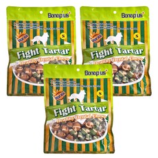 Boneplus 潔牙骨結超值包-S 雙重口味 2.0英吋 狗狗潔牙骨, 綜合雙色, 300g, 3包