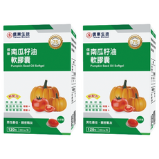 信東生技 南瓜籽油軟膠囊, 含茄紅素、鋅, 成年男性保健, 120顆, 2盒