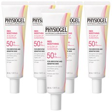 PHYSIOGEL 潔美淨 紅色舒緩AI提亮防曬霜 SPF50+ PA++++, 30ml, 5個