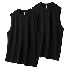 Naven Coolon 無袖背心 NA2SCT 2件組, 黑色 + 黑色