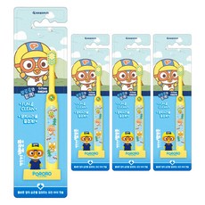 스탠딩 유아 칫솔, 4개, 1개입, 뽀로로