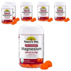 Nature's Way 維他命軟糖 鎂 192g, 80錠, 6個