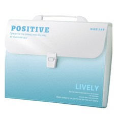 Aster 12格風琴夾 文件夾, 1個, 藍色