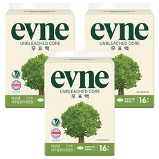 evne Core護翼型衛生棉, 3組, 16入, 中型