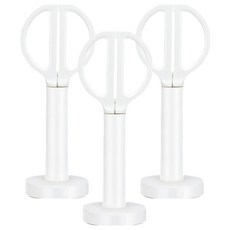 簡約辦公剪刀 17cm + 立式收納盒, 白色, 3套