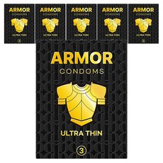 아머 루브리케이트 울트라씬 콘돔, 3개입, 6개