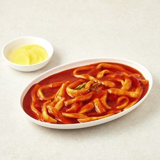 오분떡볶이 납작 + 단무지 4인분 세트 달콤순맛, 940g, 1세트