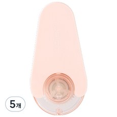 NUSIGN 旋轉式迷你修正帶 5mm x 6M, 5個, 柔和粉